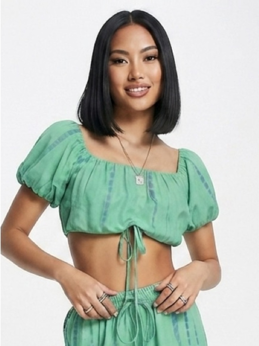 Violet Romance Puff Sleeve Women's Top